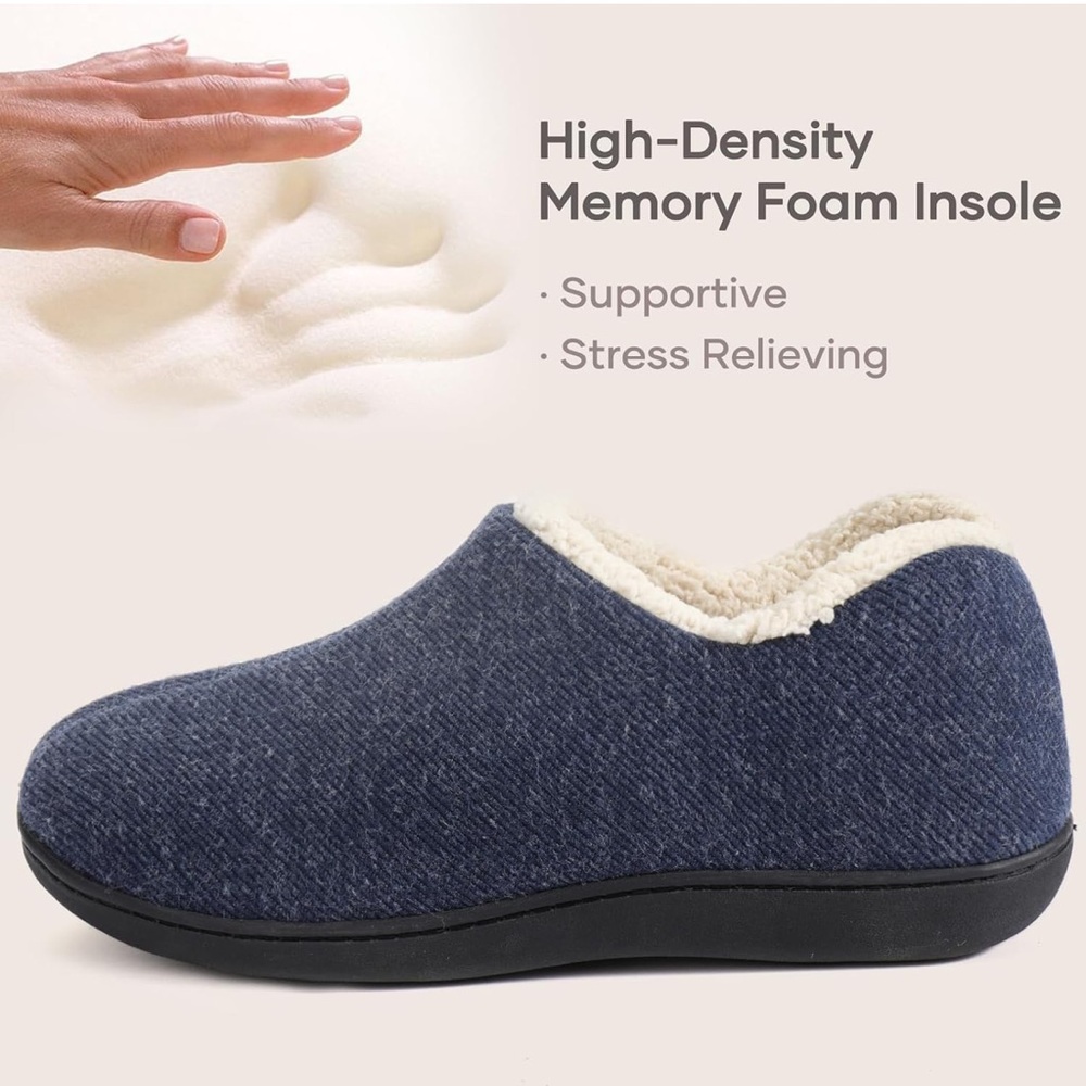 Ultra ideas -House Slippers with Memory Foam and Anti-Skid Rubber Sole - Picture 4 of 16